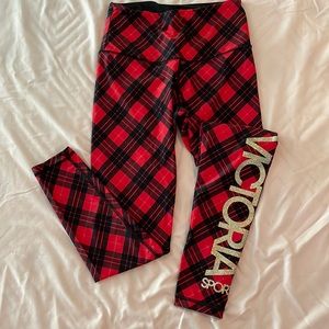 Plaid VS workout Leggings